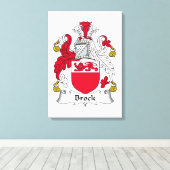 Toile Brock Family Crest (Insitu (Plancher de Bois))