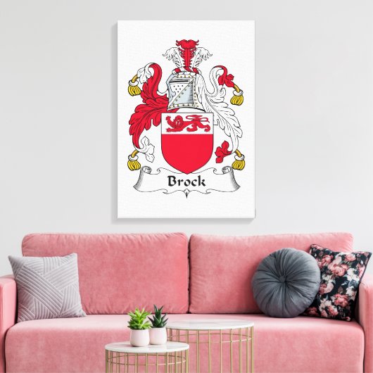 Toile Brock Family Crest (Insitu(Salon))