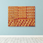 Toile Broderie indienne de Phulkeri (Insitu (Plancher de Bois))