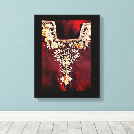 Toile Broderie Salwar Kameez (Insitu (Plancher de Bois))