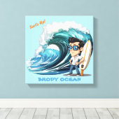 Toile Brody Ocean Wavecrest (Insitu (Plancher de Bois))