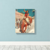 Toile Bronco Buster par Newell Convers Wyeth (Insitu (Plancher de Bois))