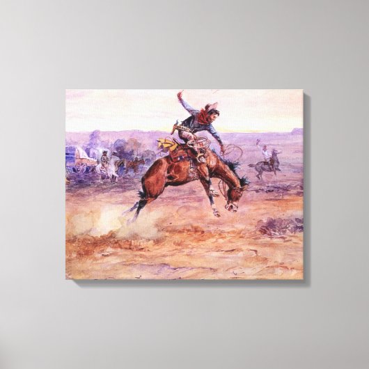 Toile Bronco (Taming a Wild Horse) (Recto)