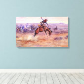 Toile Bronco (Taming a Wild Horse) (Insitu (Plancher de Bois))