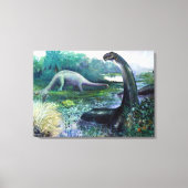 Toile Brontosaurus dans l'eau (Recto)