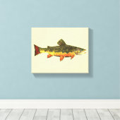 Toile Brook Trout (Insitu (Plancher de Bois))