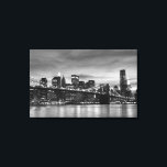 Toile Brooklyn Bridge À La Nuit, New York City<br><div class="desc">Brooklyn Bridge et Manhattan Skyline At Night,  New York City</div>