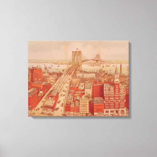 Toile Brooklyn Bridge, c.1883 (Recto)