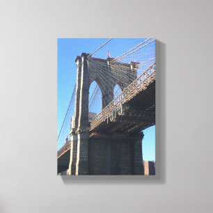 Toile Brooklyn Bridge Sky New York City NYC Photographie