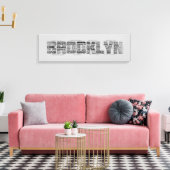 Toile Brooklyn NY New York Word Art (Insitu(Salon))