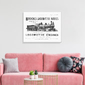 Toile Brooks Steam Locomotive Works 1890 (Insitu(Salon))
