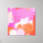 Toile Brosses Abstraites rose-chaud (Recto)