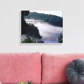 Toile Brouillard dérivant sous le pont Deception Pass à (Insitu(Salon))