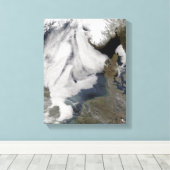 Toile Brouillard en mer du Nord 2 (Insitu (Plancher de Bois))