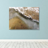 Toile Brouillard le long des monts Himalaya (Insitu (Plancher de Bois))