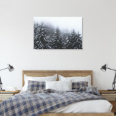 Toile Brouillard sur la forêt d'épinette couverte de nei (Insitu(Chambre))