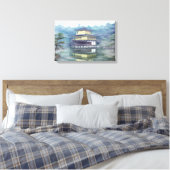 Toile Brouillard sur le pavillon d'or (Insitu(Chambre))