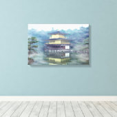 Toile Brouillard sur le pavillon d'or (Insitu (Plancher de Bois))