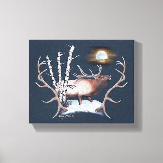 Toile Brouillonnement Bull Elk (Recto)