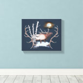 Toile Brouillonnement Bull Elk (Insitu (Plancher de Bois))