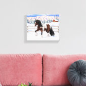 Toile Brown Bay Gypsy Vanner Draft Horse (Insitu(Salon))