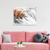 Toile Brown Bear Catches Red Salmon (Insitu(Salon))