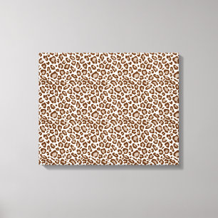 Toile Brown Poster de animal Leopard