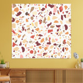 Toile Brown terrazzo : vintage, motif à la mode. (Insitu(Salon))