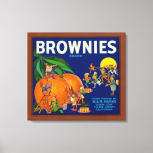 Toile Brownies Marque Citrus Étiquette
