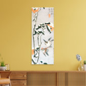 Toile Bruants et Camellia en Neige par Ando Hiroshige (Insitu(Salon))