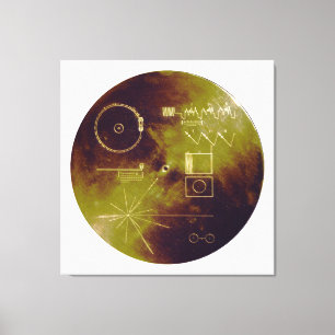 Toile Bruits de disque d'or de Voyager 1 et 2 de la