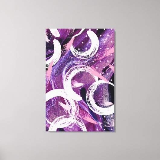 Toile Brume Abstraite de 24 po x 36 po (Recto)