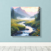 Toile Brume de Mountains Creek (Insitu (Plancher de Bois))