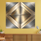 Toile Brushed Metallic Geometric Diamond Pattern (Insitu(Salon))
