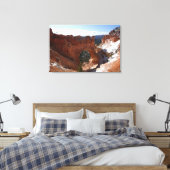 Toile Bryce Canyon Pont naturel Paysage neigeux Photo (Insitu(Chambre))