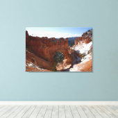 Toile Bryce Canyon Pont naturel Paysage neigeux Photo (Insitu (Plancher de Bois))