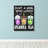 Toile Bubble Tea Cadeaux Filles Kawaii Bubble Tea (Insitu (Plancher de Bois))