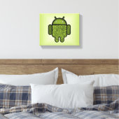 Toile Bubbles Doodle Character pour le robot Android™ (Insitu(Chambre))