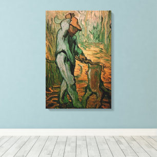 Toile Bûcheron (d'après Millet) par Vincent van Gogh