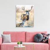Toile Buck Couple | Mule Deer (Insitu(Salon))
