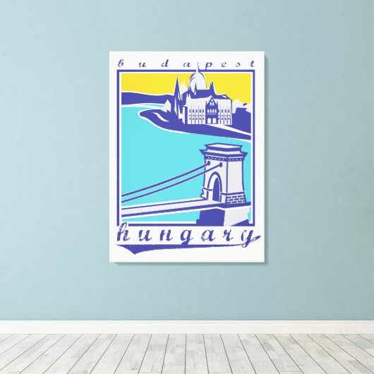 Toile Budapest, Hongrie, affiche (Insitu (Plancher de Bois))
