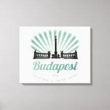 Budapest, Hongrie, Carré de Héroé, poster magyar