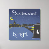 Toile Budapest la nuit, Hongrie (Recto)