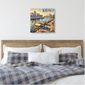 Toile Budapest Parlement rive du Danube étiré peut (Insitu(Chambre))
