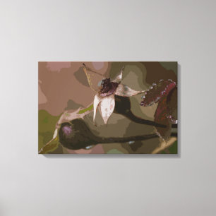 Toile Buds roses en automne