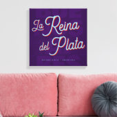 Toile Buenos Aires "La Reina del Plata" typography art   (Insitu(Salon))
