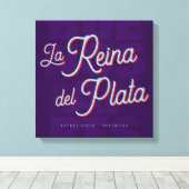 Toile Buenos Aires "La Reina del Plata" typography art   (Insitu (Plancher de Bois))