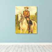 Toile Buffalo Bill Cody à cheval (Insitu (Plancher de Bois))