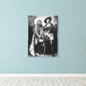 Toile Buffalo Bill Cody & Sitting Bull - Vers 1885 (Insitu (Plancher de Bois))