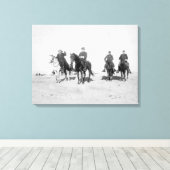 Toile Buffalo Bill, Général Miles, Capitaine Baldwin (Insitu (Plancher de Bois))